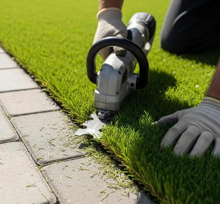 Finalizing Artificial Turf Edges