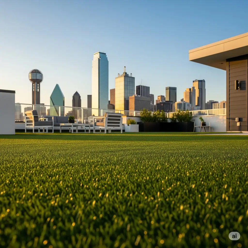 Texas Tuff Artificial Grass for Rooftop