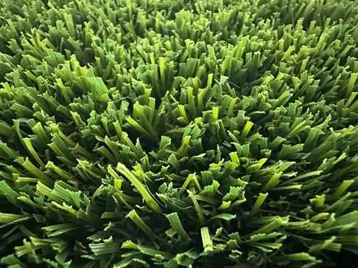 Durable Scooby grass with 1 1/8” pile height, 105 oz weight, and pet-friendly features.