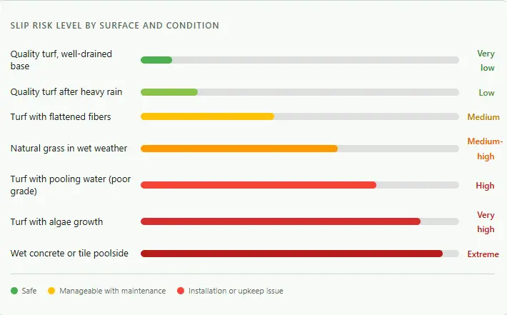Slip risk by scenario