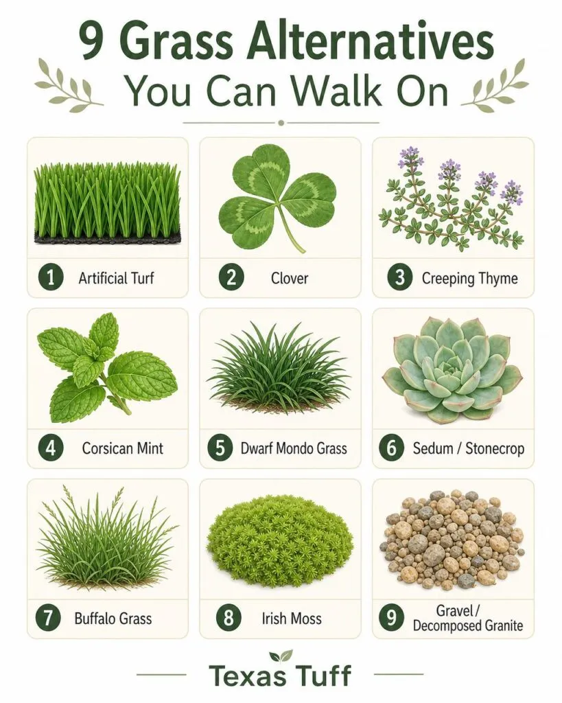 Grass Alternatives You Can Walk On: 9 Durable Lawn Options 2 9 grass alternatives you can walk on