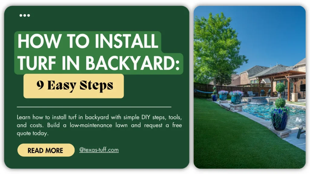 How To Install Turf In Backyard