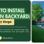how to install turf in backyard