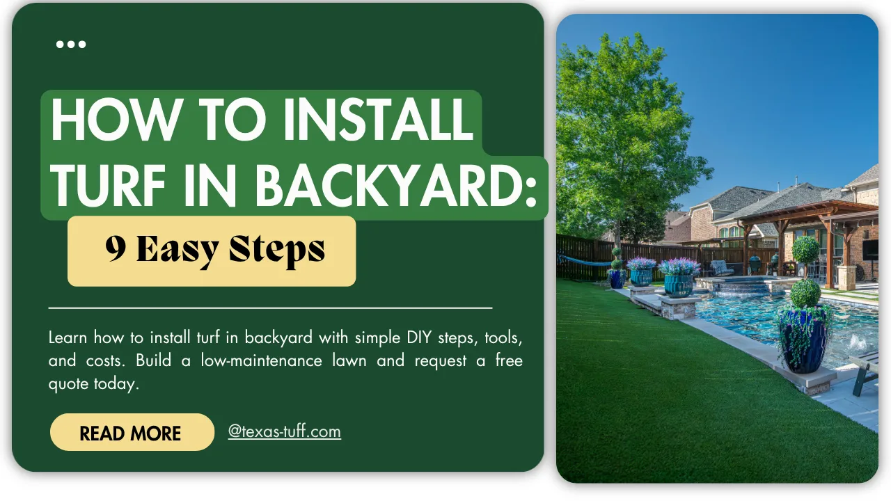 how to install turf in backyard
