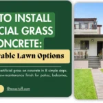 How to Install Artificial Grass on Concrete