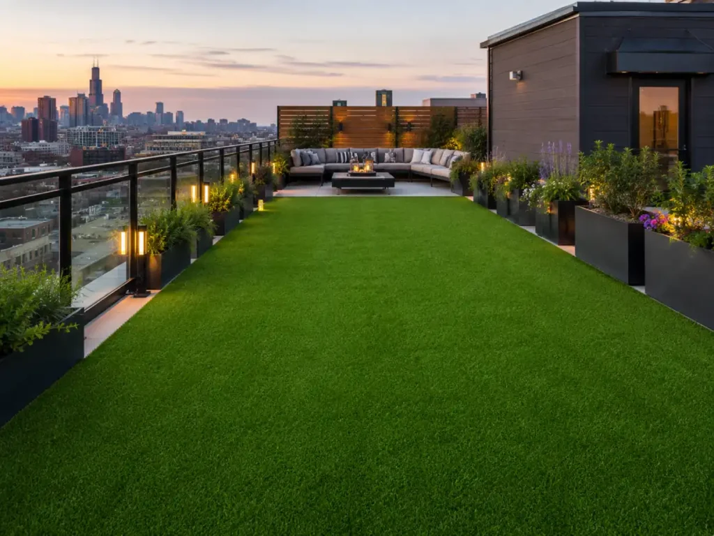 modern rooftop turf