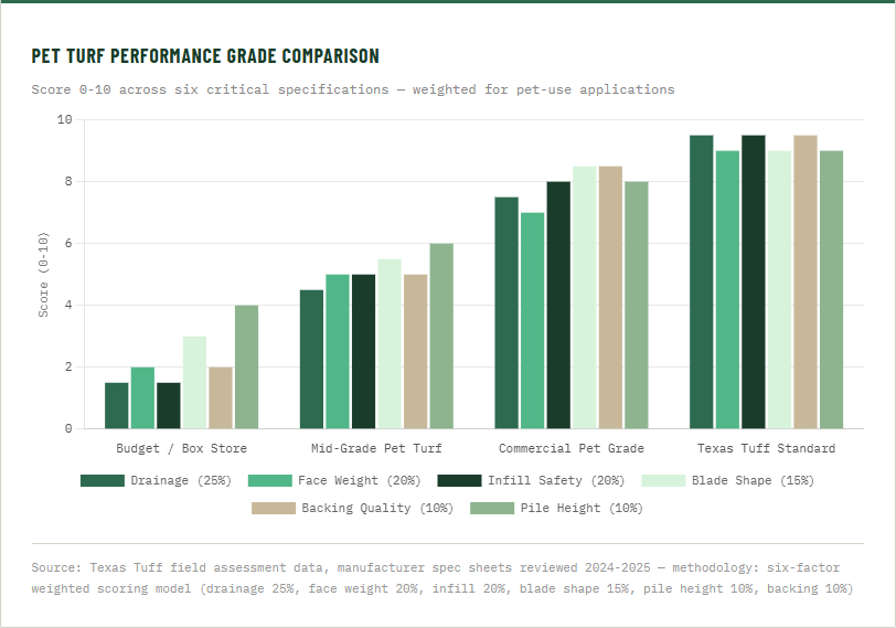pet turf performance grade comparison