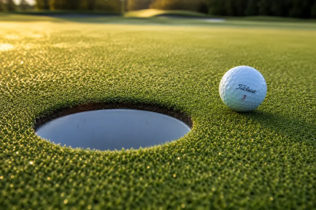 what kind of grass is on a putting green