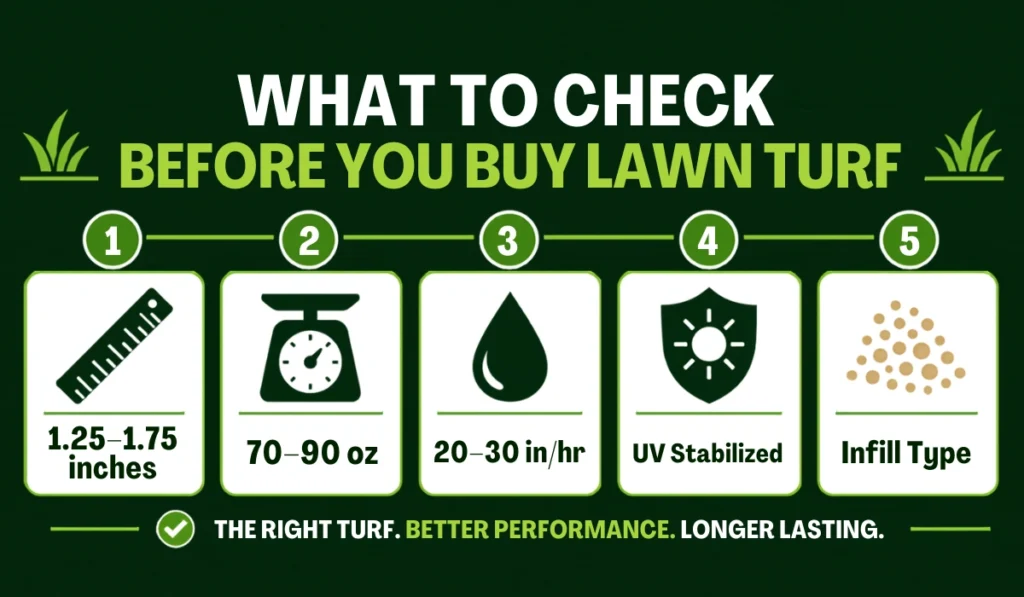 check before you buy any type of lawn turf