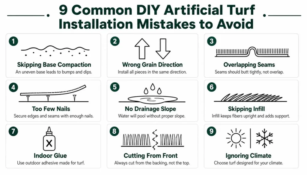 diy turf mistakes infographic