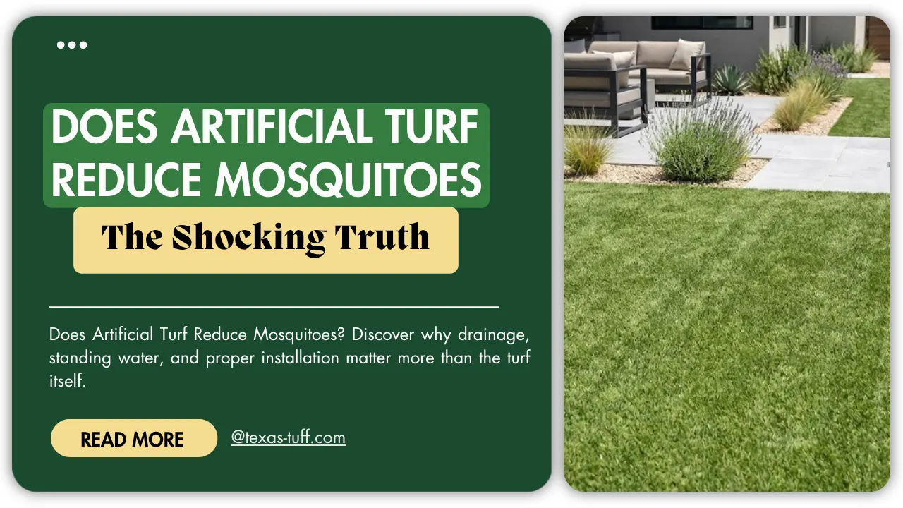 does artificial turf reduce mosquitoes