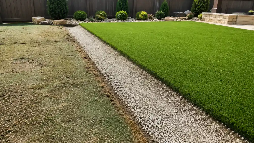 replace grass with turf 1 1