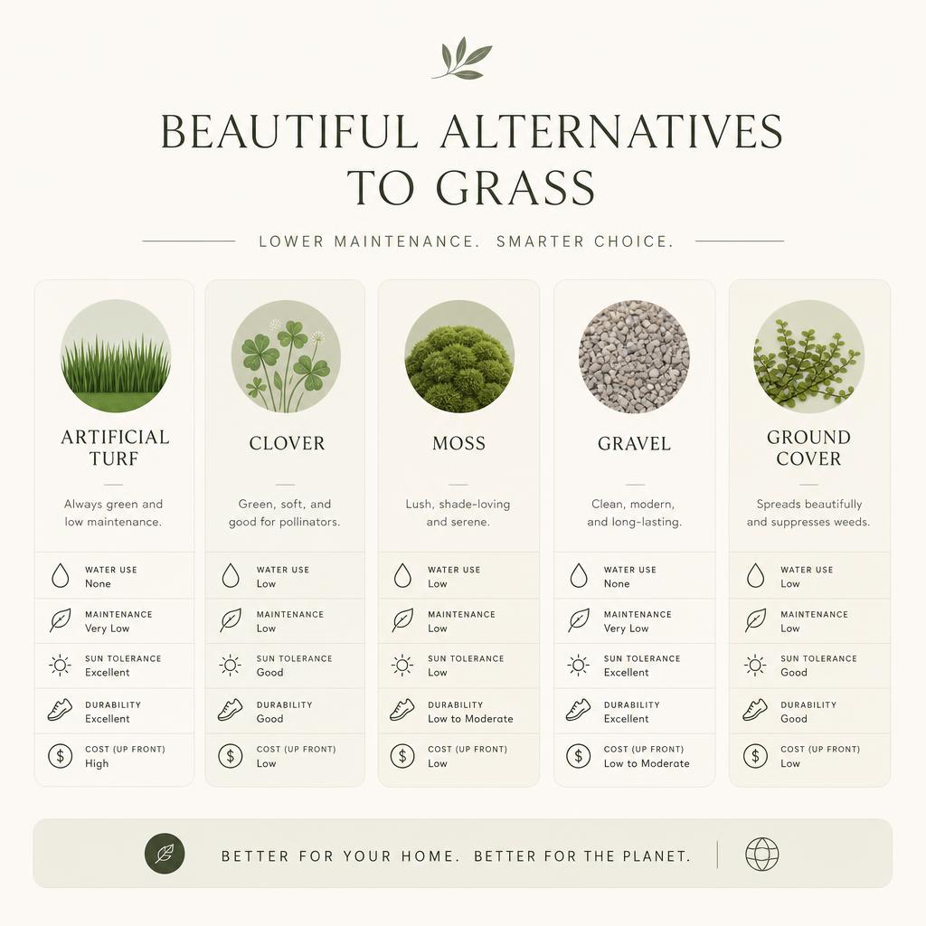 why homeowners look for grass alternatives