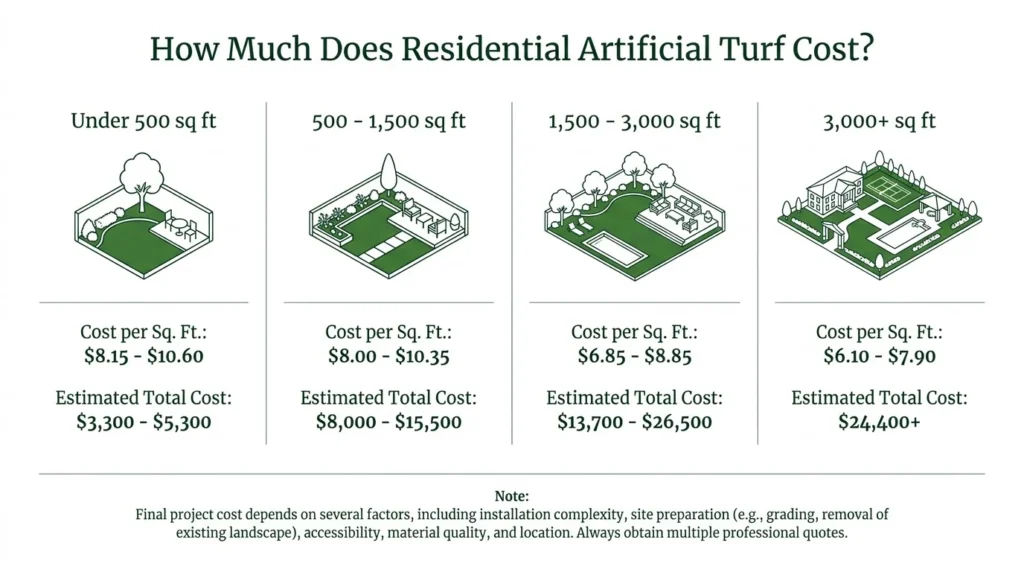 Residential Artificial Turf Cost: A Homeowner’s Pricing Guide 1 how much does residential artificial turf cost