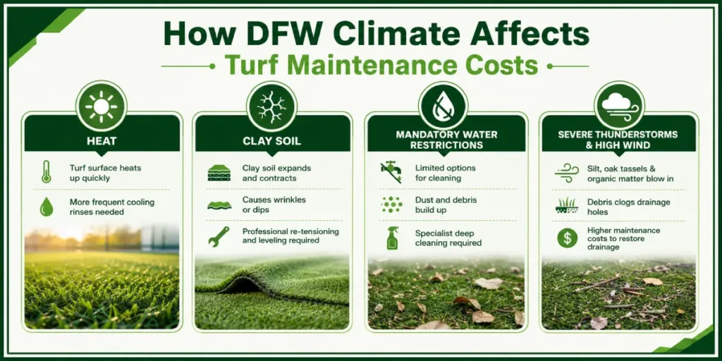 artificial turf maintenance cost