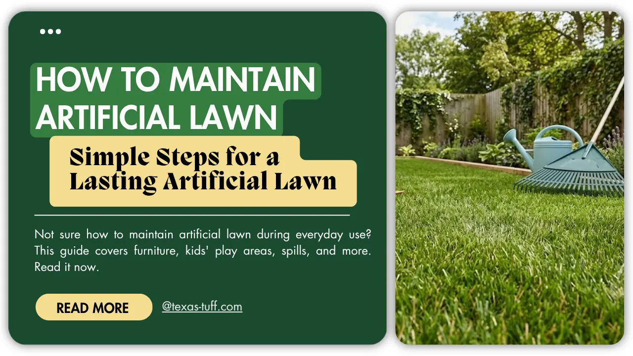 how to maintain artificial lawn
