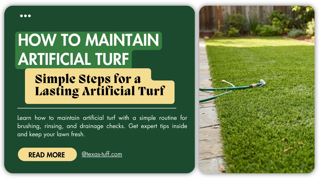how to maintain artificial turf