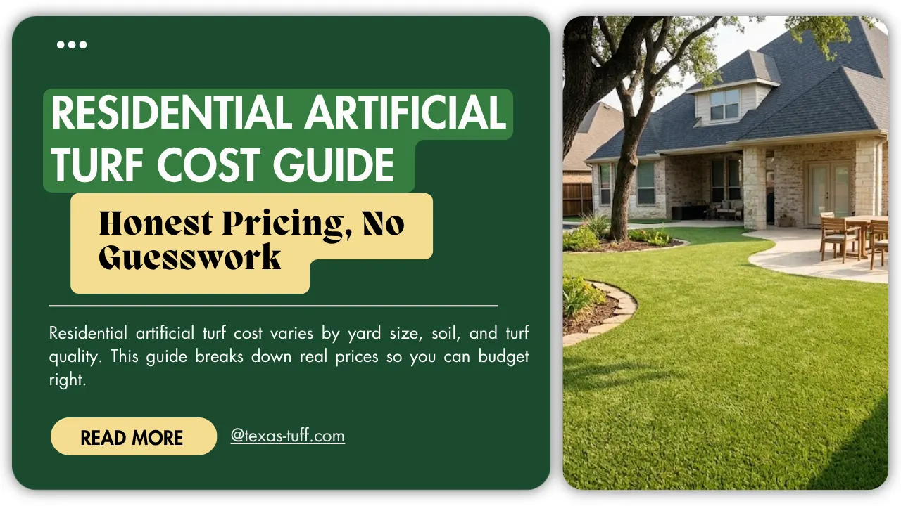 residential artificial turf cost