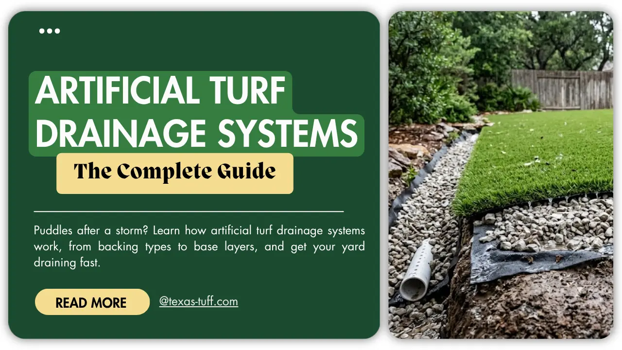 artificial turf drainage systems