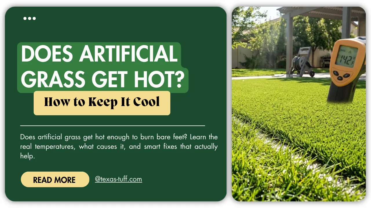 does artificial grass get hot