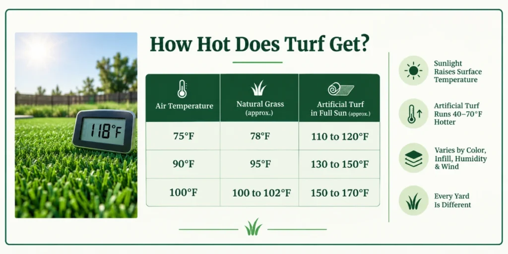 Does Artificial Grass Get Hot? A Straight Answer With Real Numbers 1 does artificial turf get hot