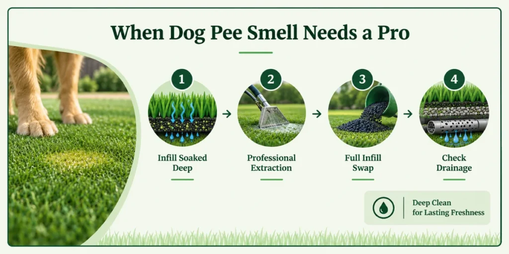 how to get pee smell out of turf