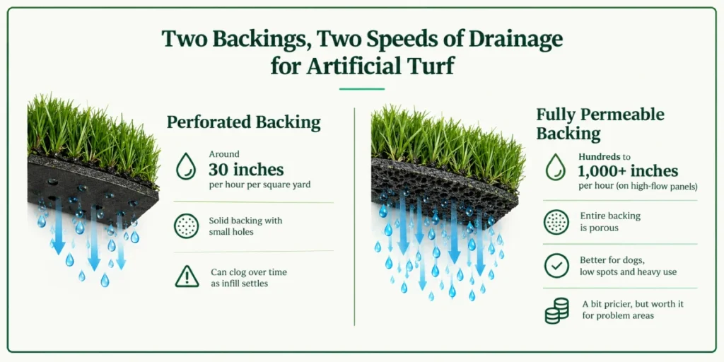 Artificial Turf Drainage Systems: Where The Rain Goes 1 synthetic turf drainage