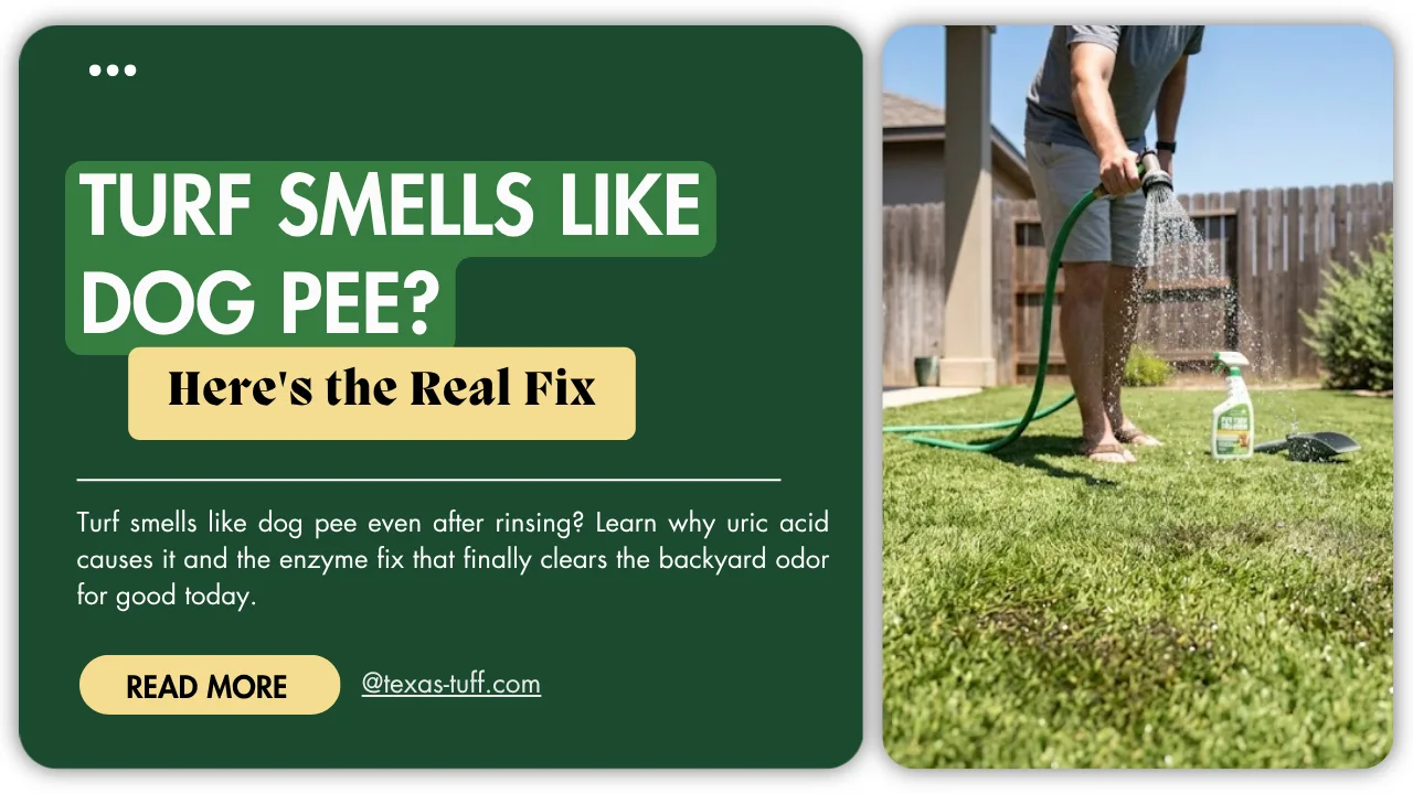 turf smells like dog pee